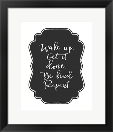 Framed Get It Done Print