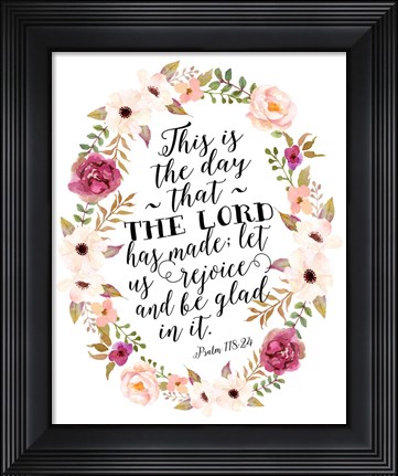 Framed Psalm 118 Print