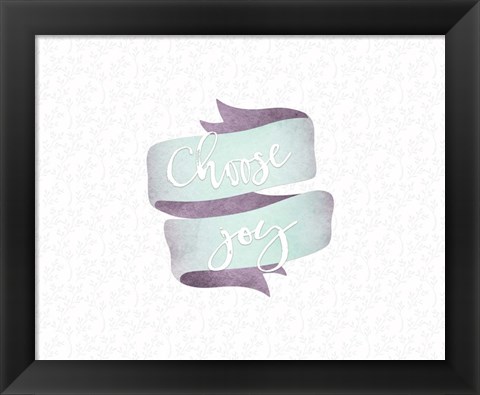 Framed Choose Joy Banner Print