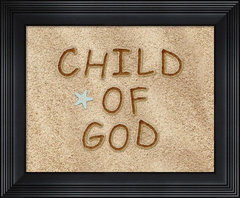 Framed Child of God Sand Print