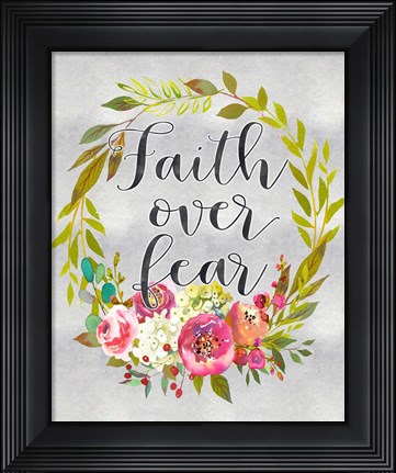 Framed Faith Over Fear Print