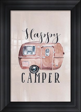 Framed Happy Camper Print