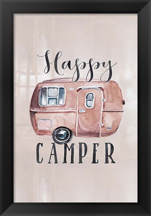 Framed Happy Camper Print