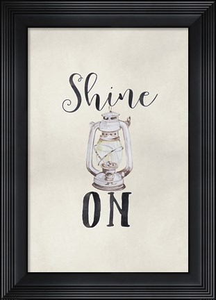 Framed Shine On Print