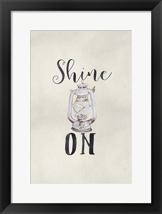 Framed Shine On Print