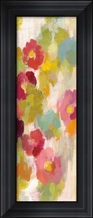 Framed Coral and Emerals Garden I Panel III Print