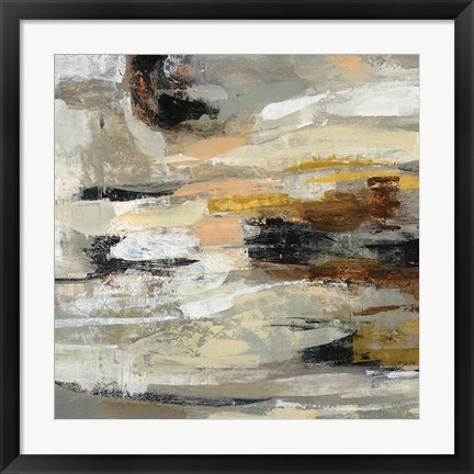Framed Neutral Abstract II Print