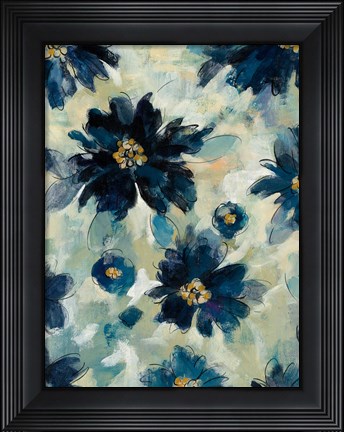 Framed Inky Floral II Print