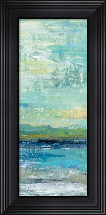 Framed Calm Lake Panel III Print