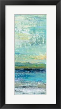 Framed Calm Lake Panel III Print