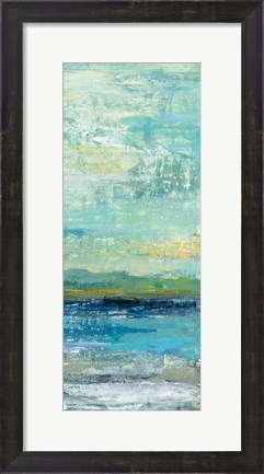 Framed Calm Lake Panel III Print