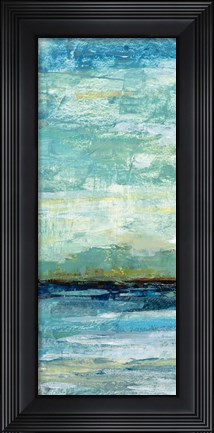 Framed Calm Lake Panel I Print