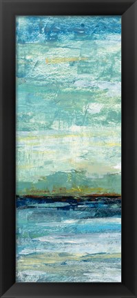 Framed Calm Lake Panel I Print