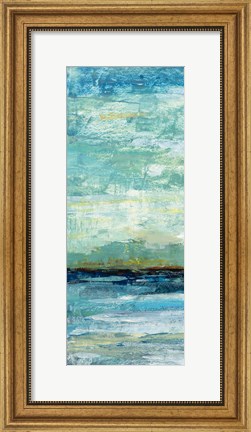 Framed Calm Lake Panel I Print