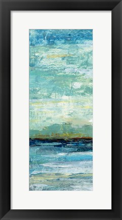 Framed Calm Lake Panel I Print