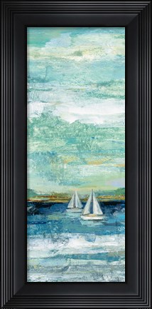 Framed Calm Lake Panel II Print