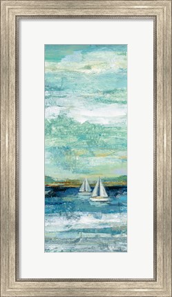 Framed Calm Lake Panel II Print