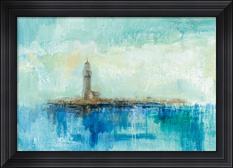 Framed Lighthouse Morning Print