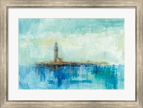 Framed Lighthouse Morning Print
