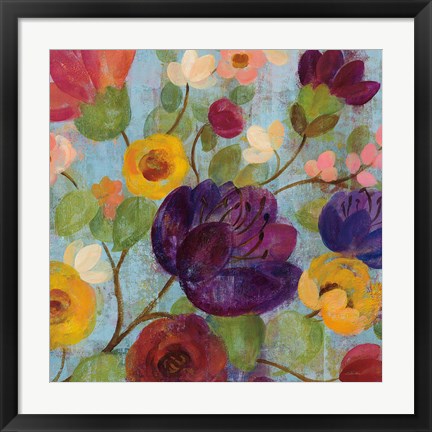 Framed Morning Floral Crop Print