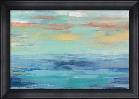 Framed Sunset Beach III Print