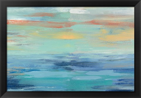 Framed Sunset Beach III Print