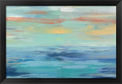 Framed Sunset Beach III Print