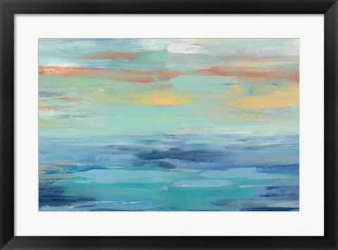 Framed Sunset Beach III Print