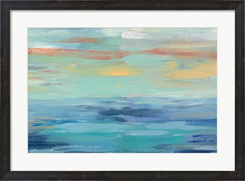 Framed Sunset Beach III Print
