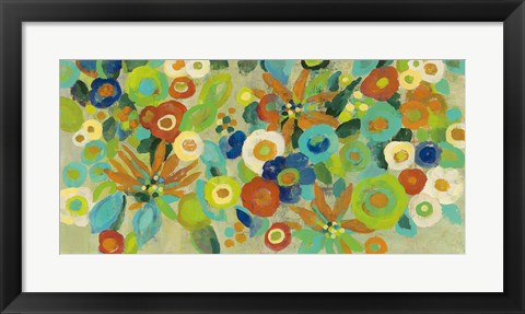 Framed Flower Market I Warm Print