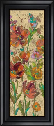 Framed July Garden Trio II on Cream Print