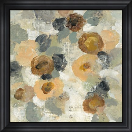 Framed Neutral Floral III Print