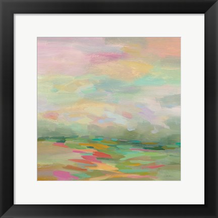 Framed Pastel Fields Print
