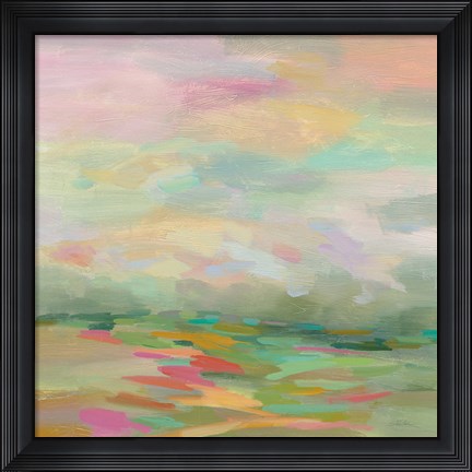 Framed Pastel Fields Print