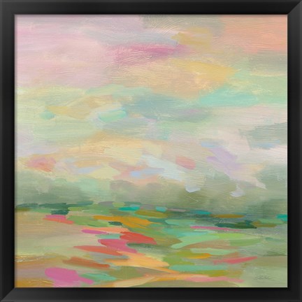 Framed Pastel Fields Print