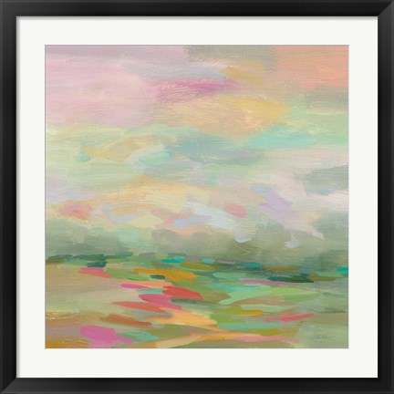 Framed Pastel Fields Print