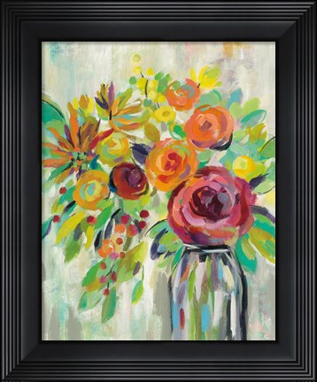 Framed Flower Still Life II Print