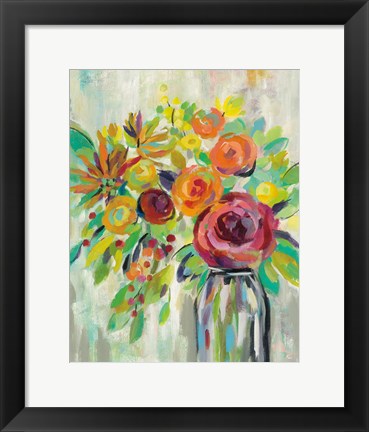 Framed Flower Still Life II Print