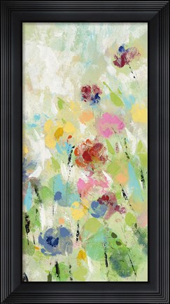 Framed Springtime Meadow Flowers III Print