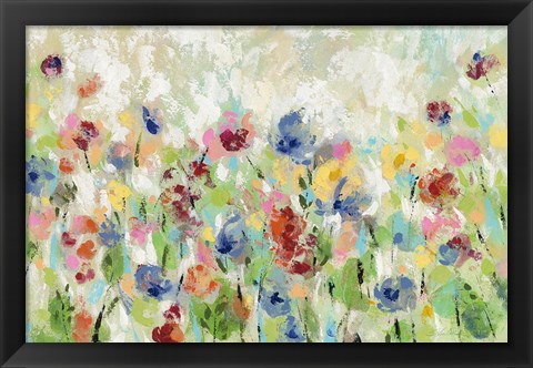 Framed Springtime Meadow Flowers Print