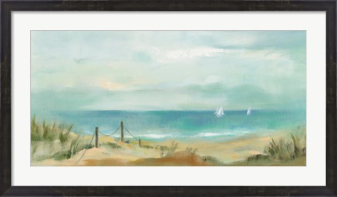 Framed Serenity on the Beach Print