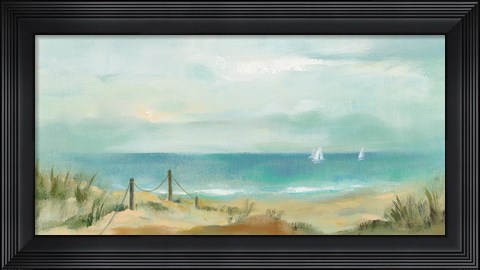 Framed Serenity on the Beach Print