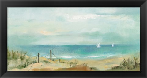 Framed Serenity on the Beach Print