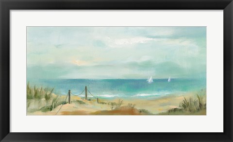 Framed Serenity on the Beach Print