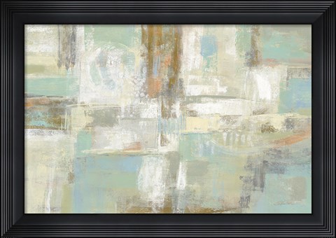 Framed Shades of Celedon Print