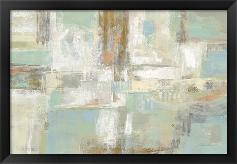 Framed Shades of Celedon Print