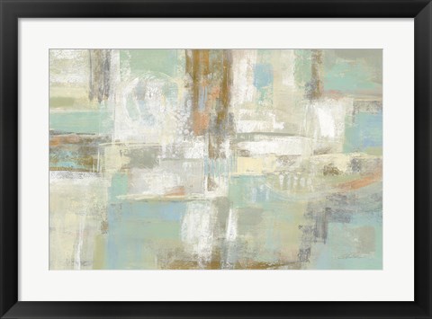 Framed Shades of Celedon Print