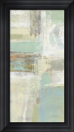 Framed Shades of Celedon II Print
