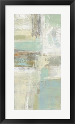 Framed Shades of Celedon II Print