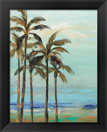 Framed Copper Palms II Print